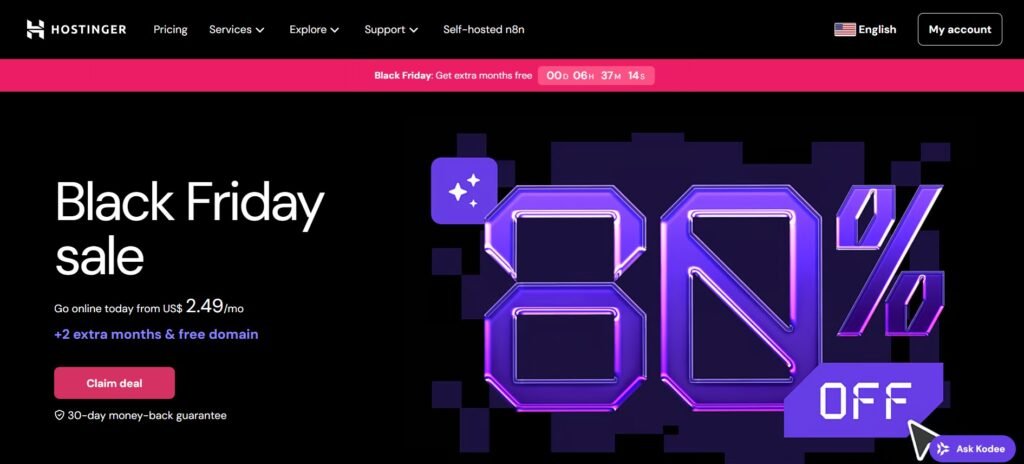 hébergeur WordPress hostinger