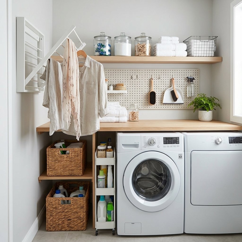 small laundry room organization ideas