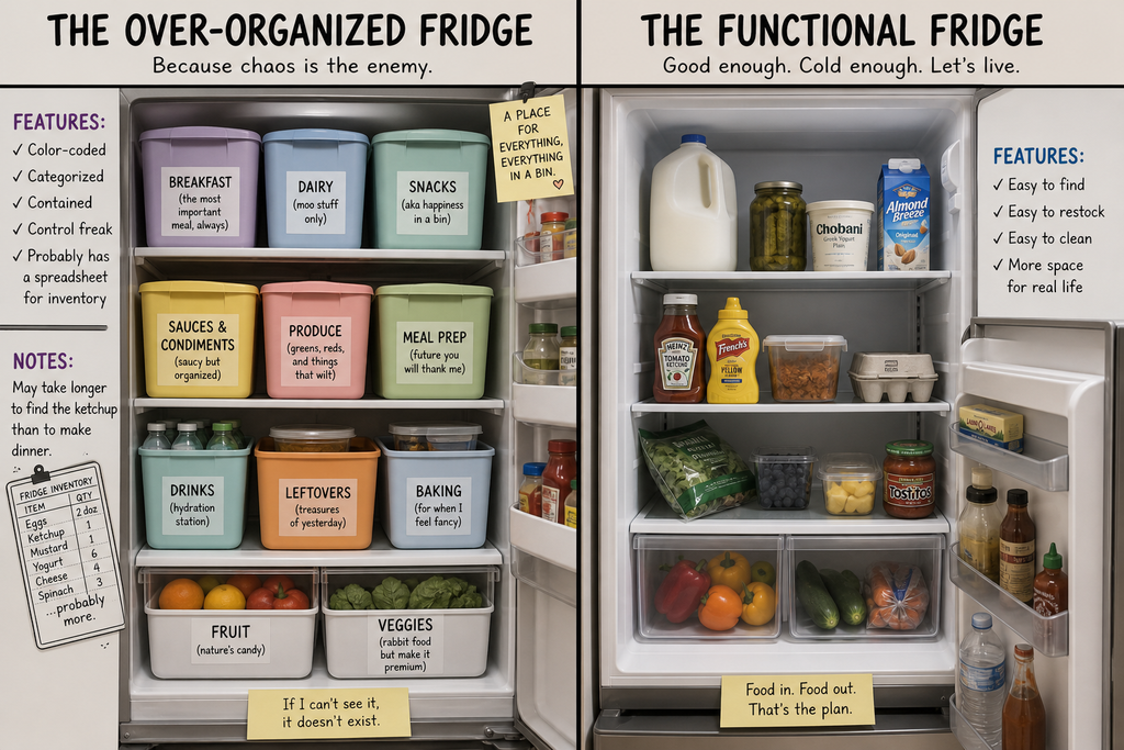 How to organize a refrigerator with simple zones, visible food, and practical small-space storage