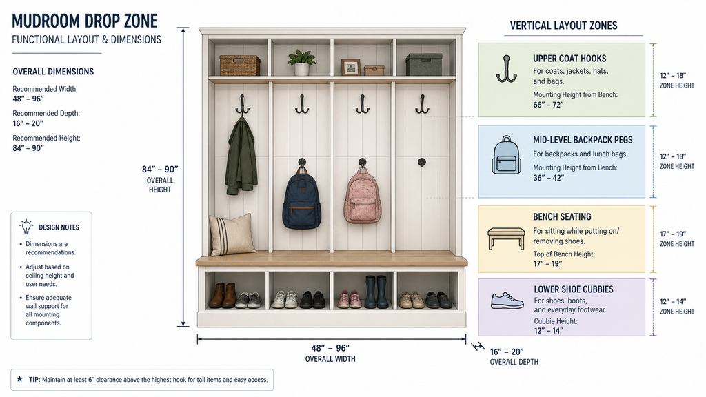 mudroom drop zone