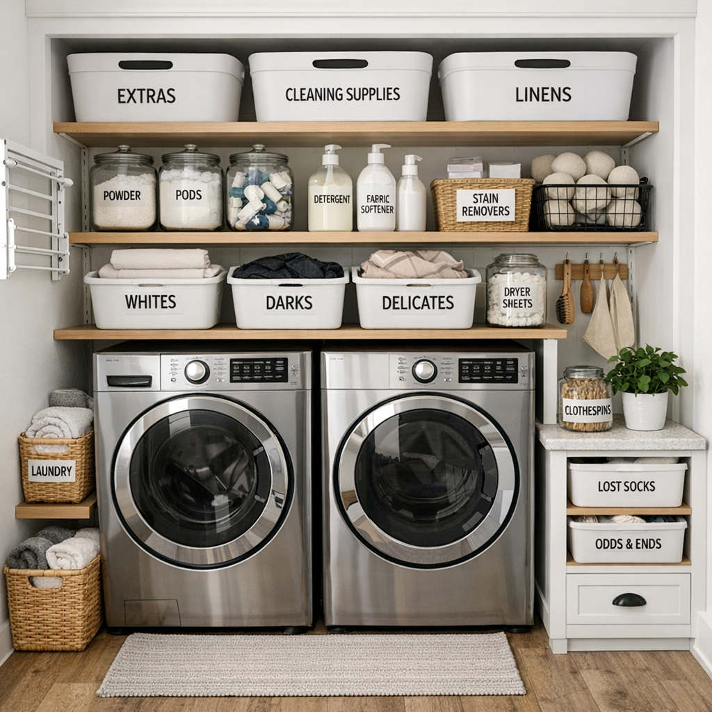 Small Laundry Room Storage Ideas