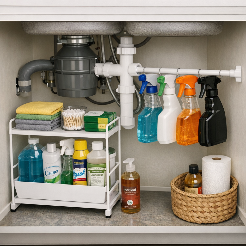 Small laundry room storage ideas : under-sink storage ideas for small laundry room organization
