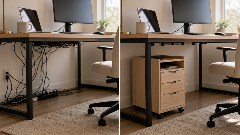 Under-Desk Storage 7 Proven Ways to Reclaim Floor Space